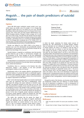Journal of Psychology and Clinical Psychiatry – artigo MedCrave